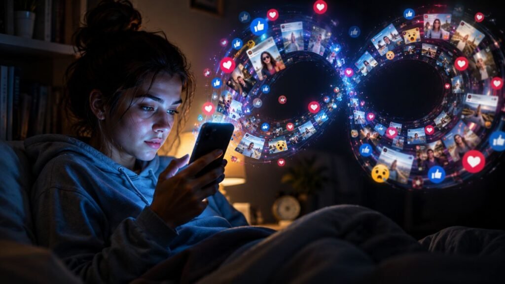 Psychology Says Evening Social Media Scrolling Is Not Laziness — It Is A Designed Feedback Loop